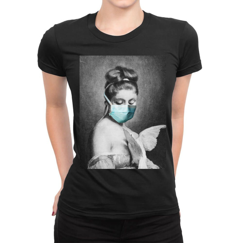 Stay Safe And Free Ladies Fitted T-Shirt by Art Pirate | Artistshot