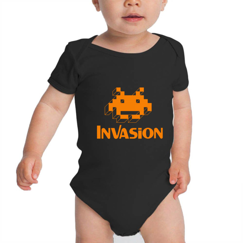 Alien Invasion   Retro Video Game Baby Bodysuit by saterseim | Artistshot