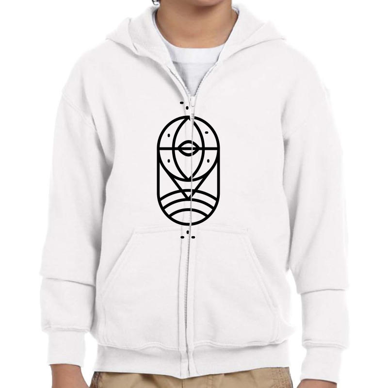 Minimal Art Youth Zipper Hoodie by designsbymallika | Artistshot