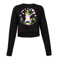 Rainbow Awesome Unicorn Cropped Sweater | Artistshot