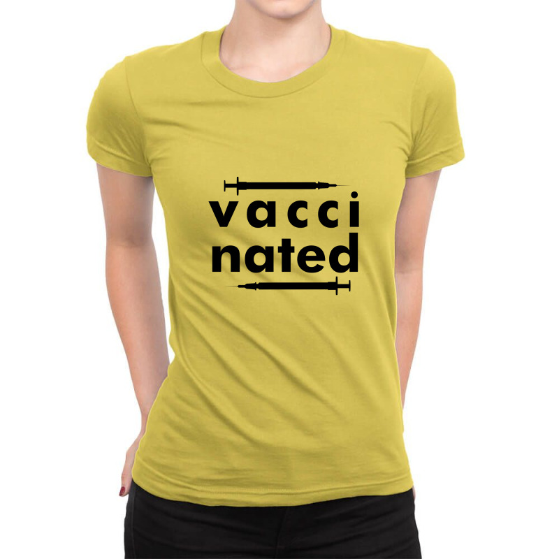 Vaccinated Shirt Ladies Fitted T-Shirt by Chiks | Artistshot