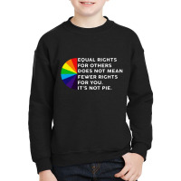 Rainbow Equal Rights For Others White Youth Sweatshirt | Artistshot