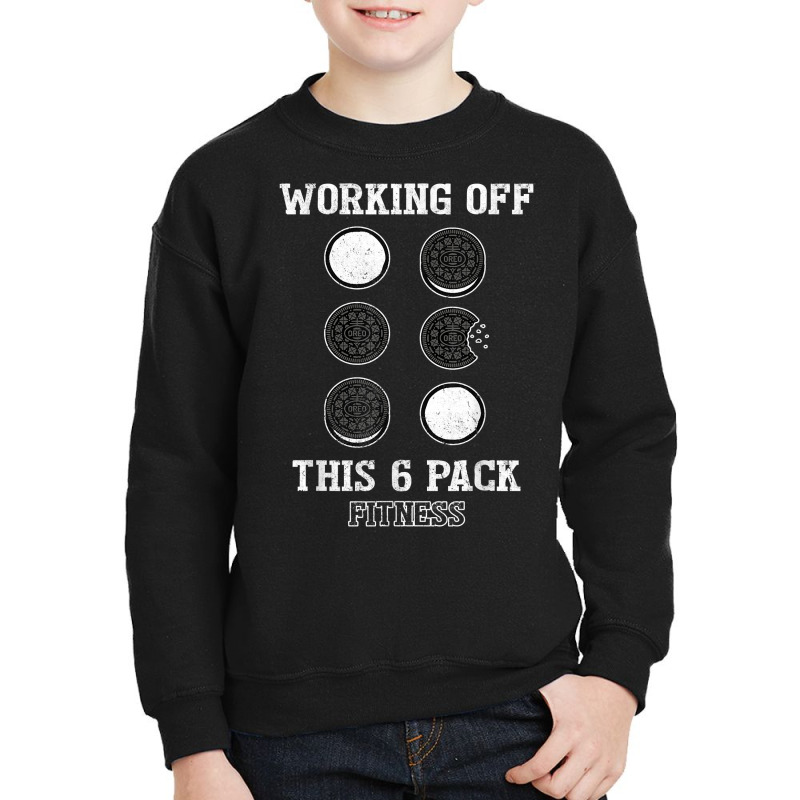 Mens Working Off This 6 Pack Fitness Cookies T Shirt Youth Sweatshirt by carlianagorley | Artistshot