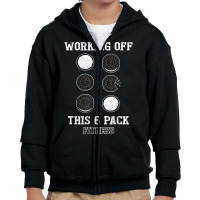 Mens Working Off This 6 Pack Fitness Cookies T Shirt Youth Zipper Hoodie | Artistshot