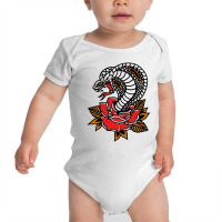 The King Cobra Snake And Rose Baby Bodysuit | Artistshot