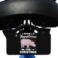 Hippopotamus I Want A Hippopotamus For Christmas Lights Hippo Xmas Paj Bicycle License Plate | Artistshot