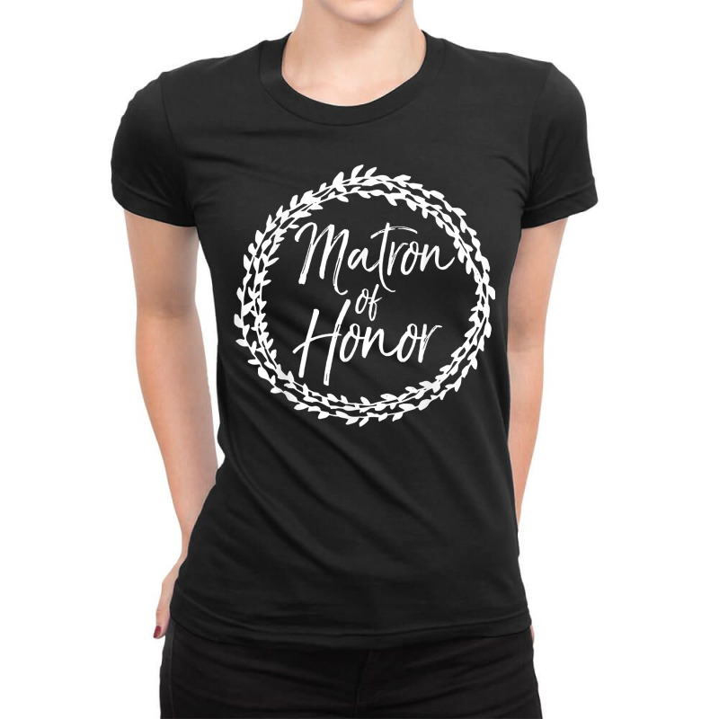 Matron Of Honor Shirt Cute Bridal Party Gift Shirt For Women Ladies Fitted T-Shirt by dequariusgoblirsch | Artistshot