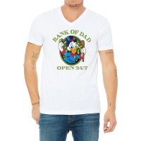 D.u.ck .ta.les B.a.n.k Of Dad  Shirt V-neck Tee | Artistshot