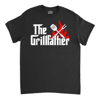 Mens Funny The Grillfather Cookout And Mobster Movie Parody Combo T Sh Classic T-shirt | Artistshot