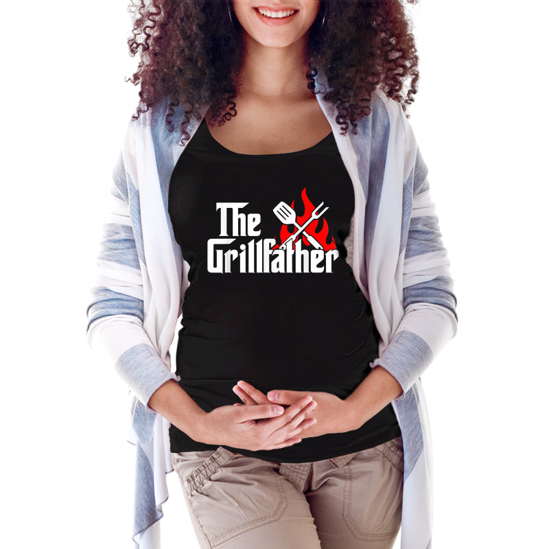 Mens Funny The Grillfather Cookout And Mobster Movie Parody Combo T Sh Maternity Scoop Neck T-shirt by dequariusgoblirsch | Artistshot