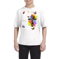 Sunflower Jesus Cross Butterfly I Can Imagine Christian Gift Youth Tee | Artistshot