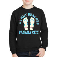 Panama City Vacation Sandy Beaches I Heart Flip Flops T Shirt Youth Sweatshirt | Artistshot