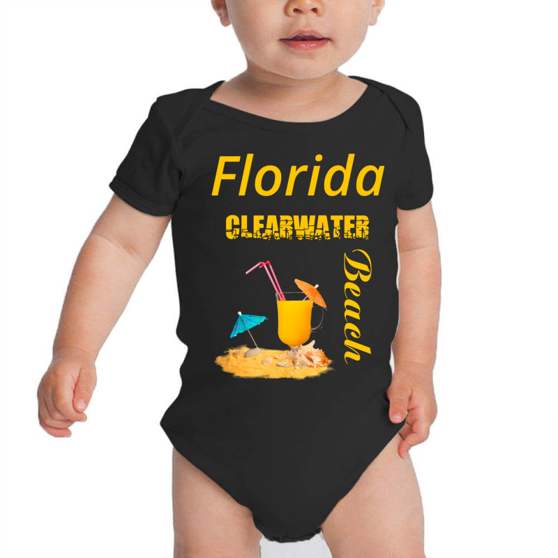 Florida Clearwater Beach Baby Bodysuit by DTABoutique | Artistshot