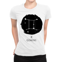 Zodiac Shirt Gemini T Shirt Tee Constellation Ladies Fitted T-shirt | Artistshot