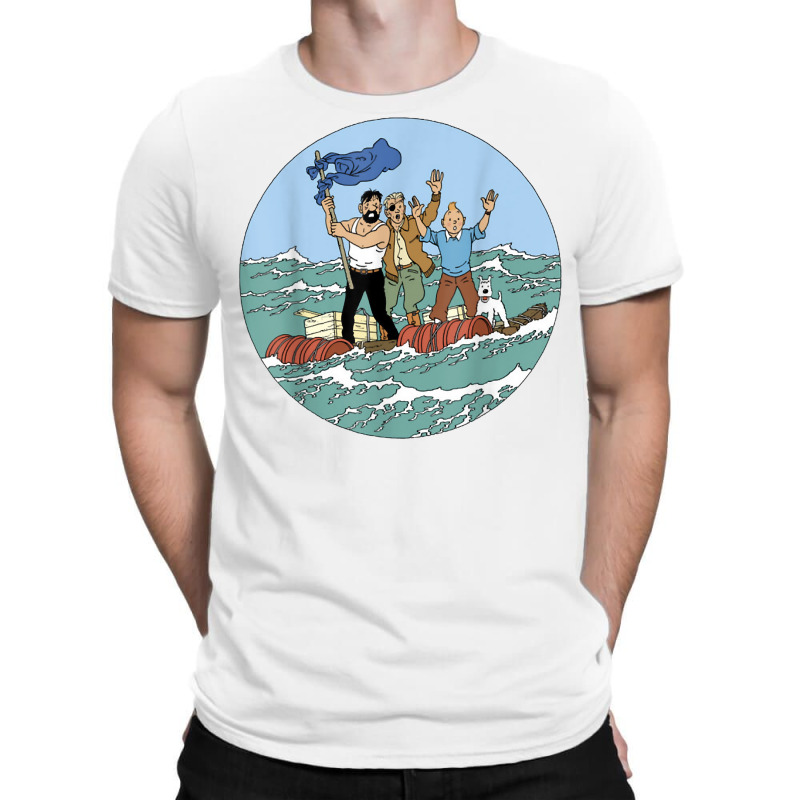 Tin Tin Sea Adventure With Captain Haddock T Shirt T-shirt | Artistshot