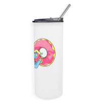 Just Run Because Love Donut Skinny Tumbler | Artistshot