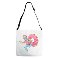 Just Run Because Love Donut Adjustable Strap Totes | Artistshot