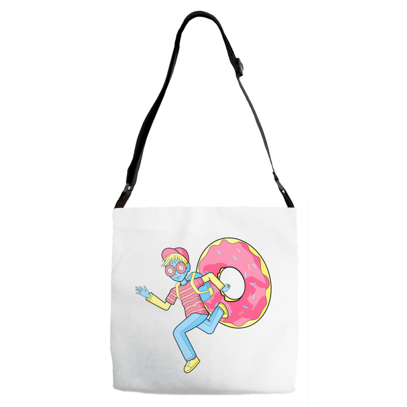 Just Run Because Love Donut Adjustable Strap Totes | Artistshot