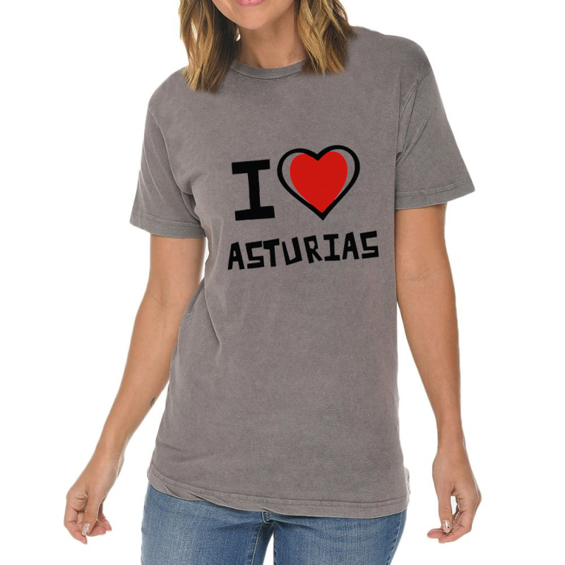 I Love Asturias Vintage T-Shirt by saterseim | Artistshot