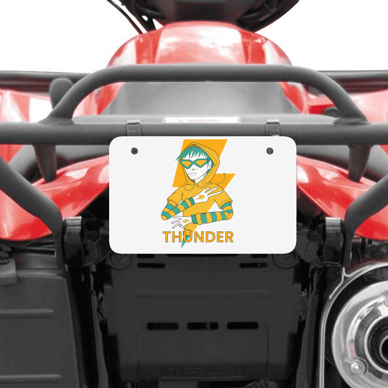 Thunder Man Atv License Plate | Artistshot