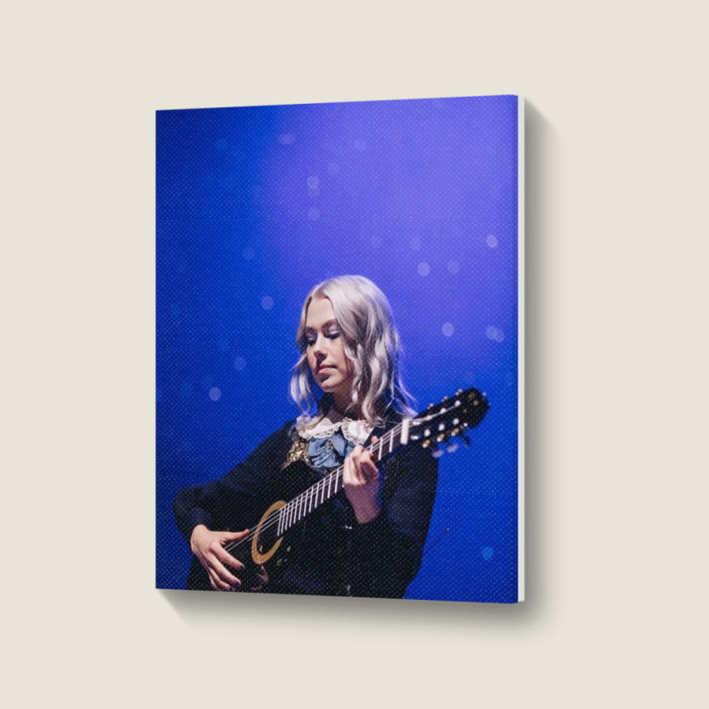 Phoebebridgers Playing The Guitar Portrait Canvas Print | Artistshot