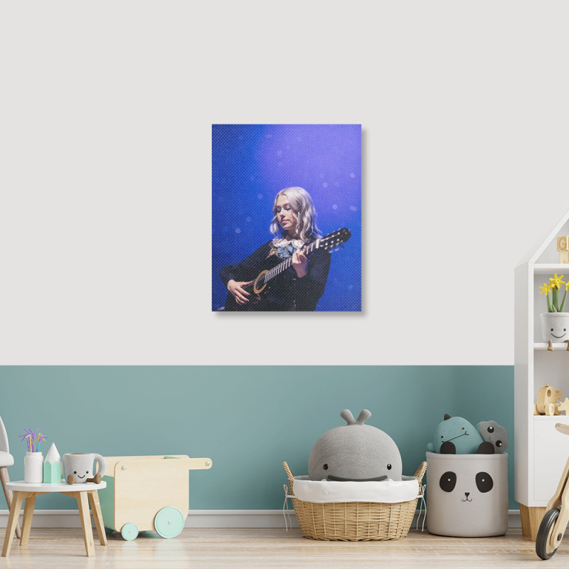 Phoebebridgers Playing The Guitar Portrait Canvas Print | Artistshot