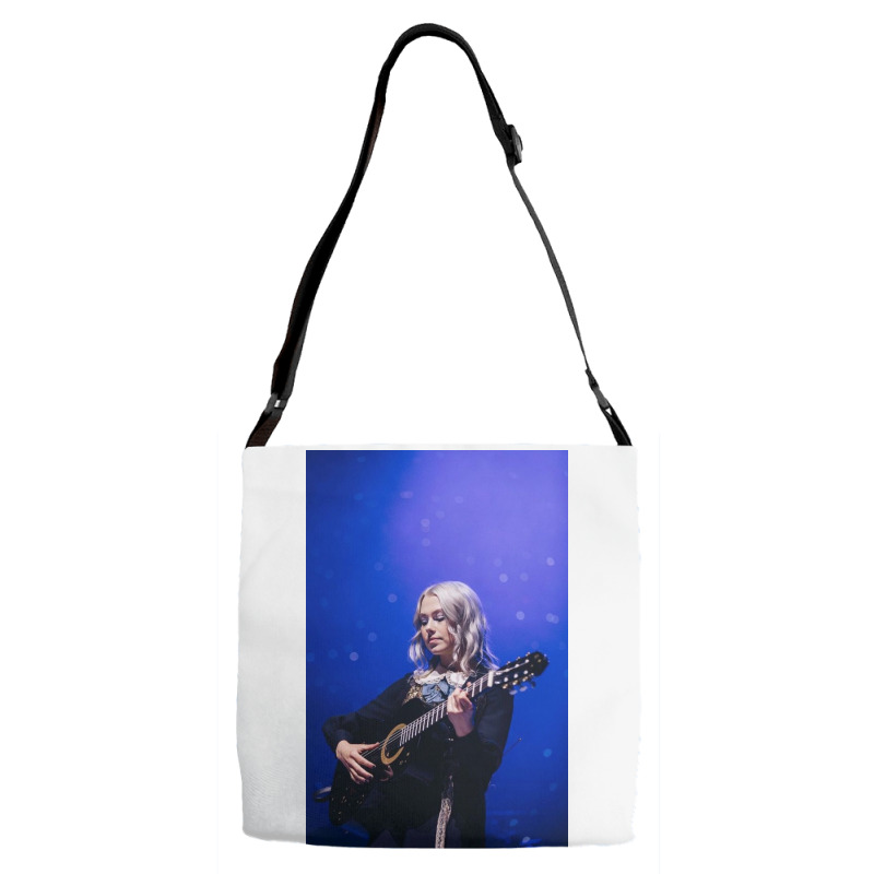 Phoebebridgers Playing The Guitar Adjustable Strap Totes | Artistshot