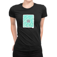 D%c3%ada De Muertos Calavera Mexican Sugar Skull Black And Turquoise O Ladies Fitted T-shirt | Artistshot