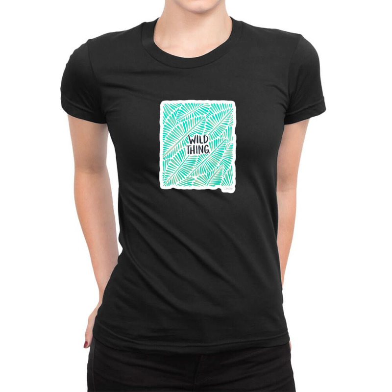 D%c3%ada De Muertos Calavera Mexican Sugar Skull Black And Turquoise O Ladies Fitted T-Shirt by vebian33 | Artistshot