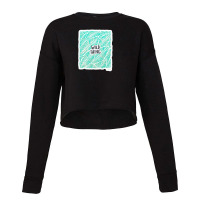 D%c3%ada De Muertos Calavera Mexican Sugar Skull Black And Turquoise O Cropped Sweater | Artistshot