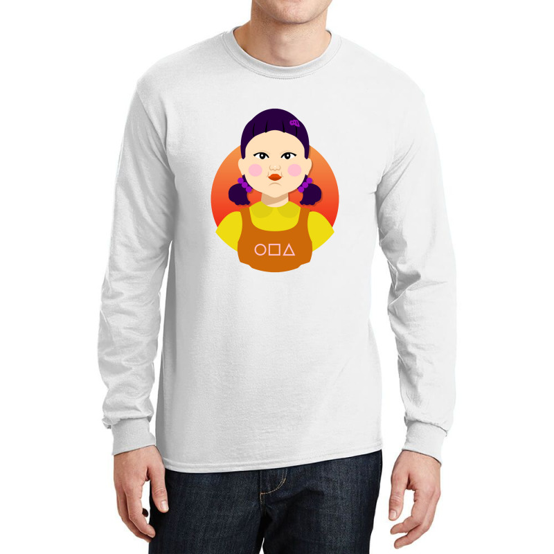 Red Light Green Light   Game Doll Long Sleeve Shirts | Artistshot