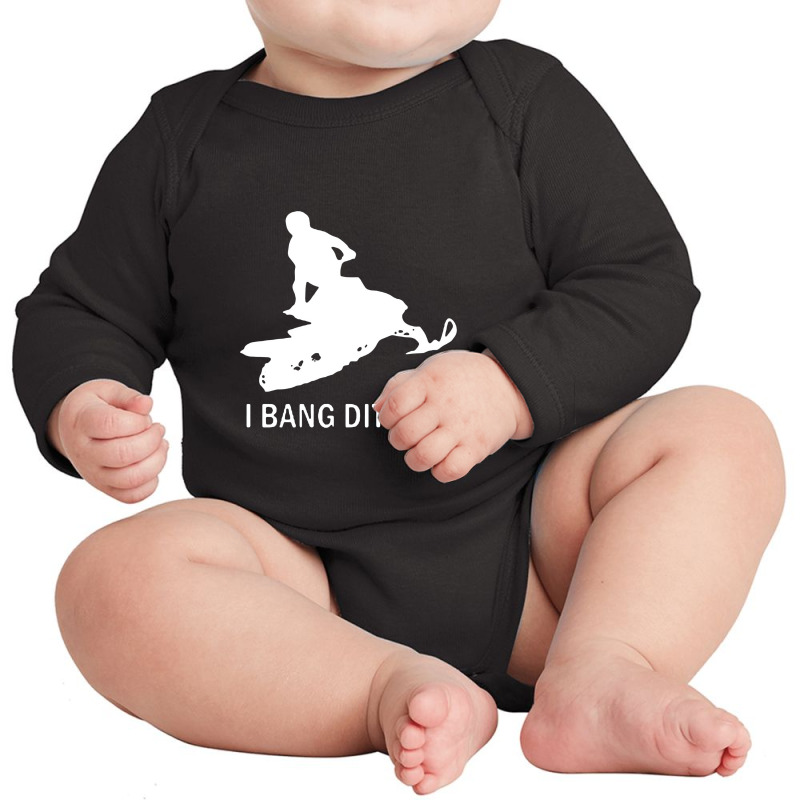 I Bang Ditches Snowmobile Long Sleeve Baby Bodysuit | Artistshot