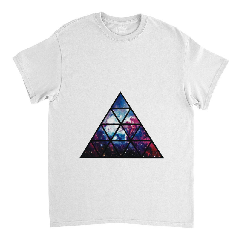 Galaxy Triangle Funny Banter Illuminati Stars Planets Bold Eye Classic T-shirt | Artistshot