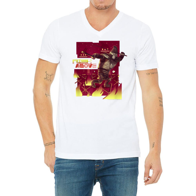 Sing 2 Johnny Rise Above Poster T Shirt V-neck Tee | Artistshot