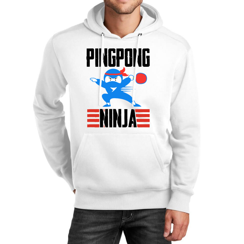 Funny Ping Pong Ninja Table Tennis Unisex Hoodie | Artistshot