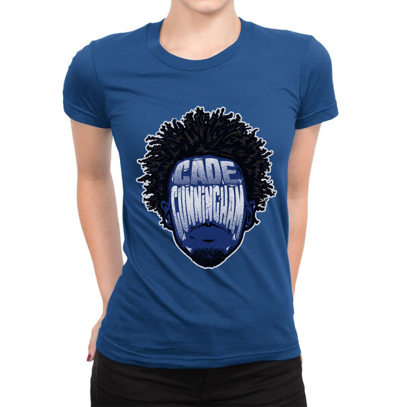 Cade Cunningham Player Silhouette Ladies Fitted T-Shirt by kr205 | Artistshot