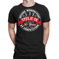 Title Ix 50th Anniversary Us Education Amendments 50 Years T Shirt T-shirt | Artistshot