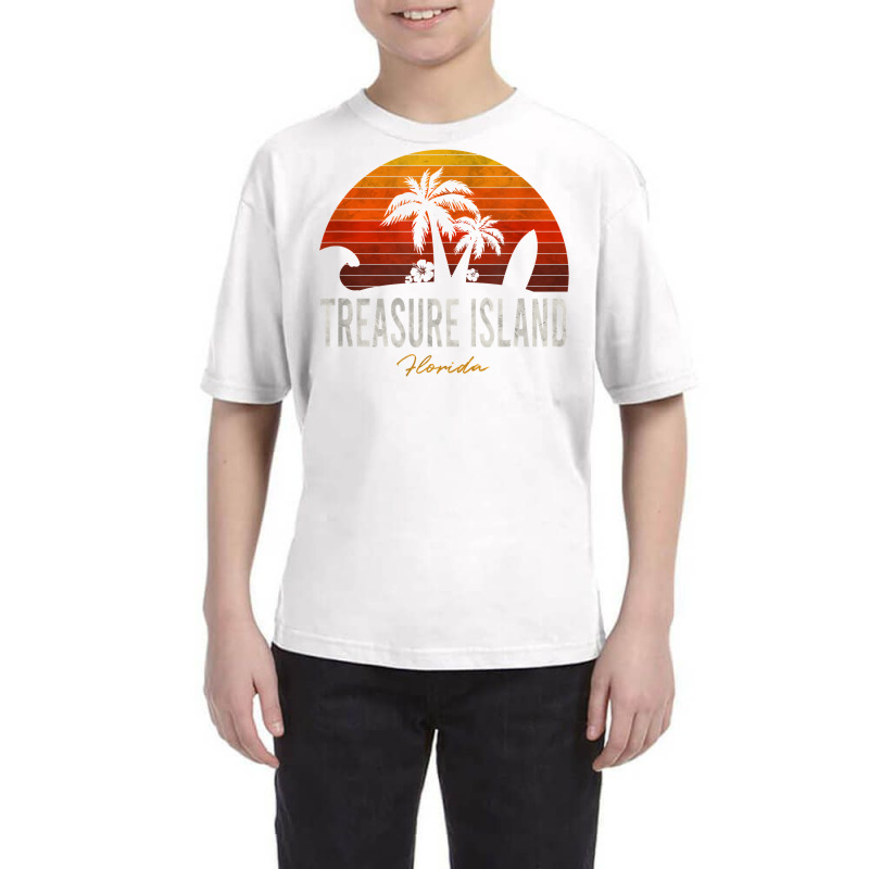 Treasure Island Beach Florida Fl Palms Vacation Surf Sunset T Shirt Youth Tee by kalellwhistlehunt | Artistshot