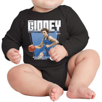 Josh Giddey City Premiere Long Sleeve Baby Bodysuit | Artistshot