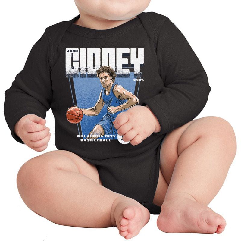 Josh Giddey City Premiere Long Sleeve Baby Bodysuit by kr205 | Artistshot