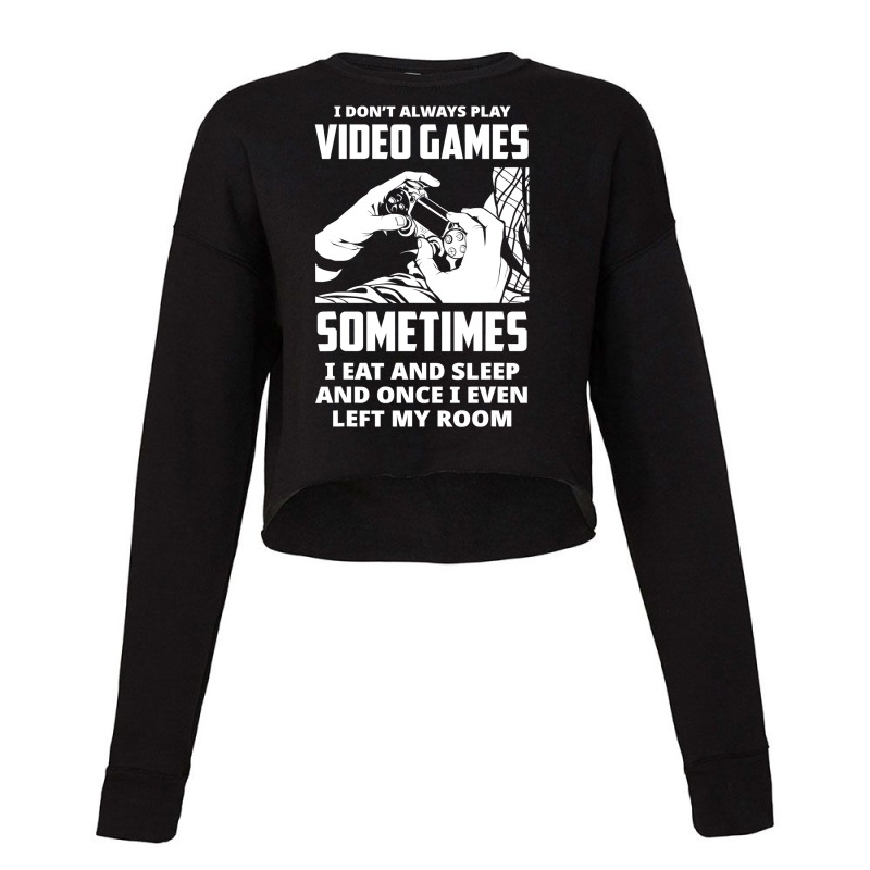 Can T Hear You I M Gaming Tshirt Gamers Headphones Game Tee Cropped Sweater by Hoangduong | Artistshot