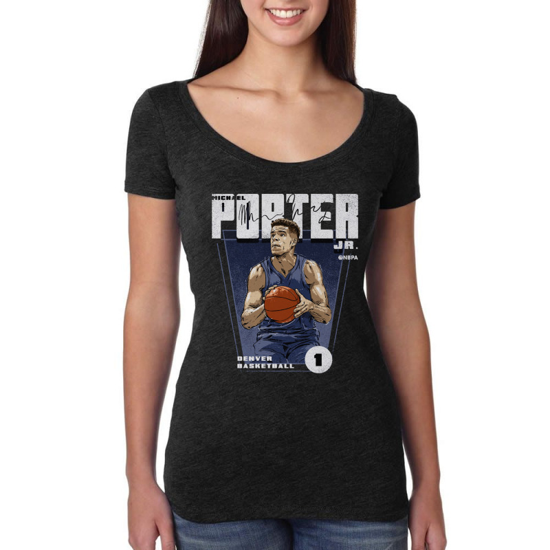 Michael Porter Jr. Premiere Women's Triblend Scoop T-shirt by kr205 | Artistshot