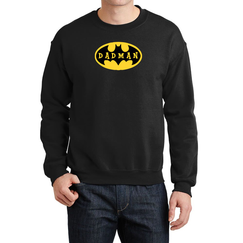 Dadman - Super Dadman Bat Hero Funny Crewneck Sweatshirt by gani-75 | Artistshot