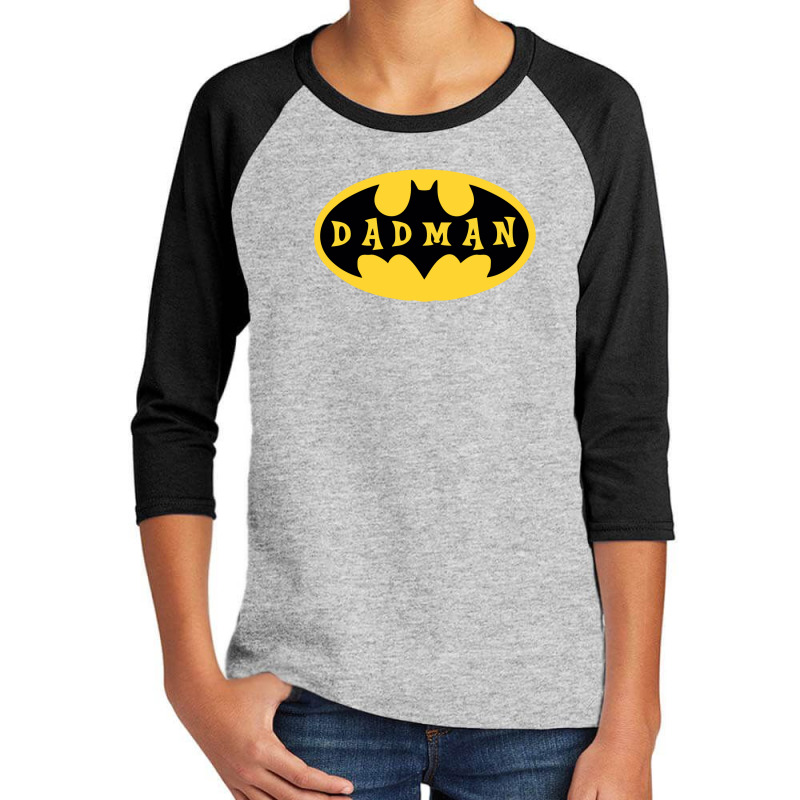 Dadman - Super Dadman Bat Hero Funny Youth 3/4 Sleeve by gani-75 | Artistshot