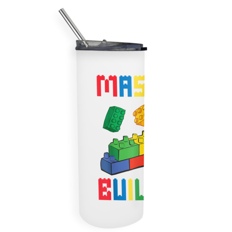 Brick Builder Funny Blocks Building Master Builder Toys Kids T Shirt Skinny Tumbler | Artistshot