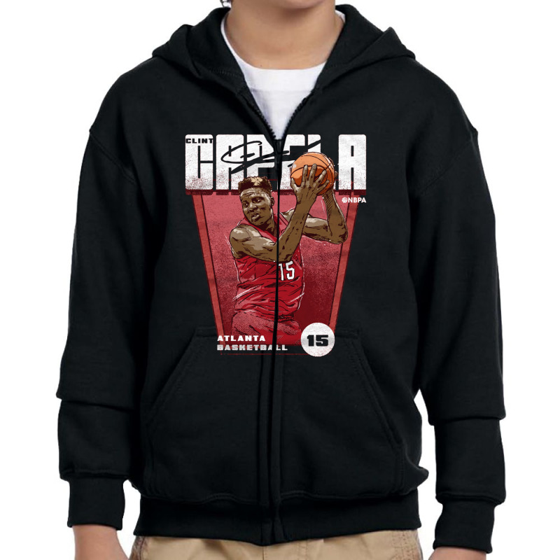 Clint Capela Premiere Youth Zipper Hoodie by kr205 | Artistshot