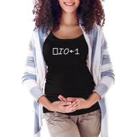 Quad-io Gets One: ⎕io←1 Maternity Scoop Neck T-shirt | Artistshot