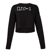 Quad-io Gets One: ⎕io←1 Cropped Sweater | Artistshot