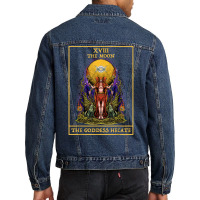 The Goddess Hecate Tarot Card Triple Moon Witch Wiccan Pagan T Shirt Men Denim Jacket | Artistshot