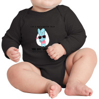 I'm A Vaccinated Peep Long Sleeve Baby Bodysuit | Artistshot